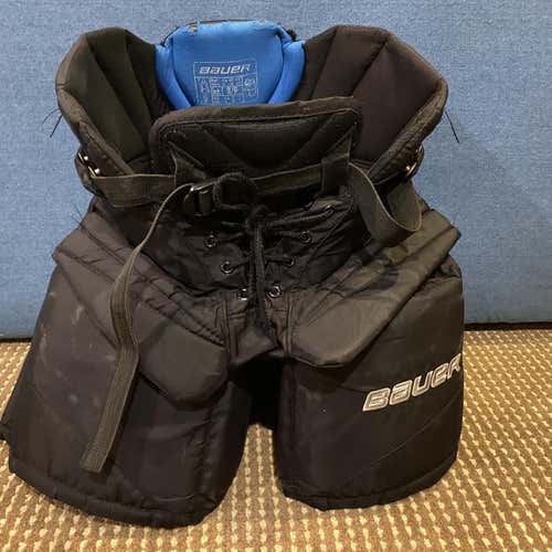 Black Intermediate Small Bauer Elite  Hockey Goalie Pants