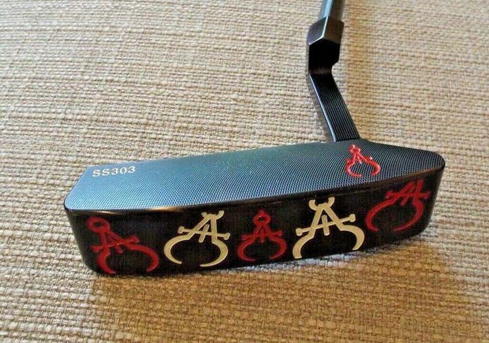 Gauge Design Putter (Whitlam) Crazy Caliper SS303 - Stability Shaft - Gravity Grip - 34.5" - Rare