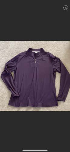 Lela Designs Purple Women's XL Golf Shirt