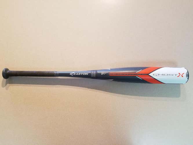 Used Kid Pitch (9YO-13YO) USSSA Certified Easton Composite Ghost X Bat (-10) 19 oz 29"