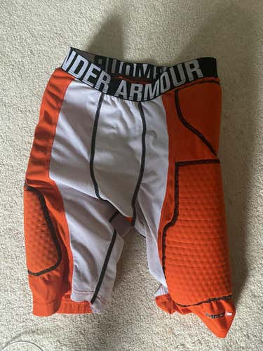 Orange Used Adult Men's Medium Under Armour Shorts