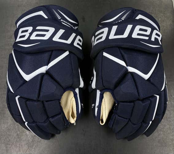 Blue New Senior Bauer Vapor X700 Gloves 14"