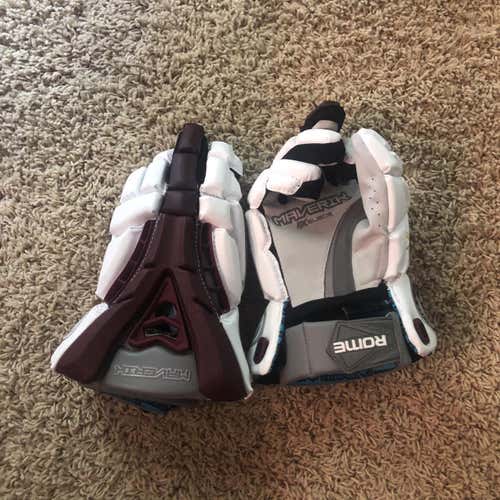 New White Maverik Rome Team Gloves Medium