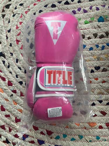 Pink Title Boxing Gloves Never Opened!