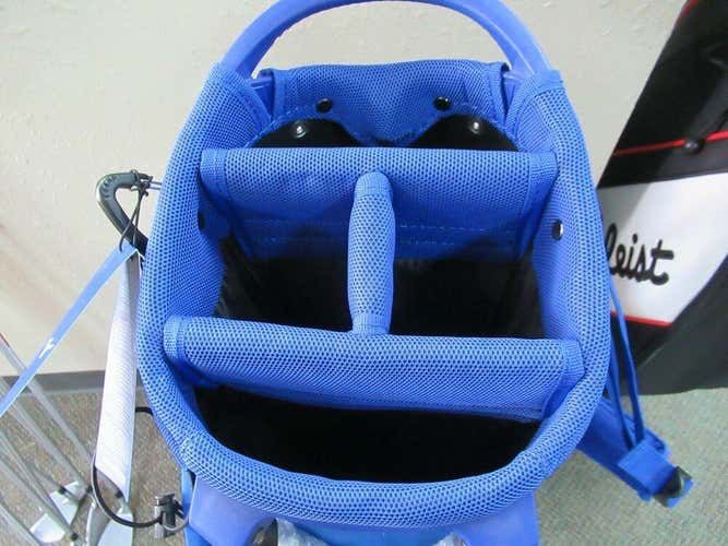 MINT Mizuno BR-D3 Carry/Stand Golf Bag, Color Blue/Navy, 4 Club Divider