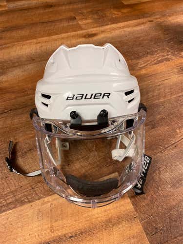 White Used Medium Bauer IMS 9.0 Helmet
