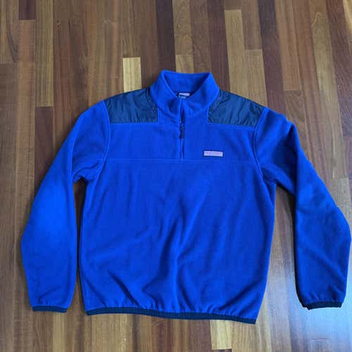 Royal Blue Vineyard Vines Quarter Zip Fleece Shep Shirt Men's Size Large