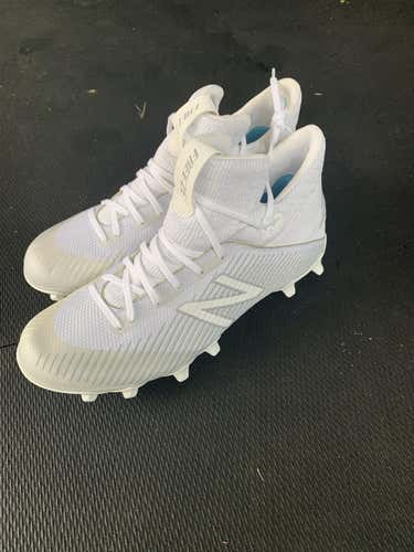 White New Adult Unisex Size 9.0 (Women's 10) New Balance Freeze Cleats