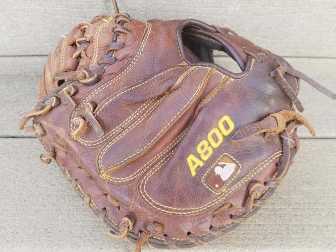 Used Wilson Right Hand Throw Catcher's Glove 33"