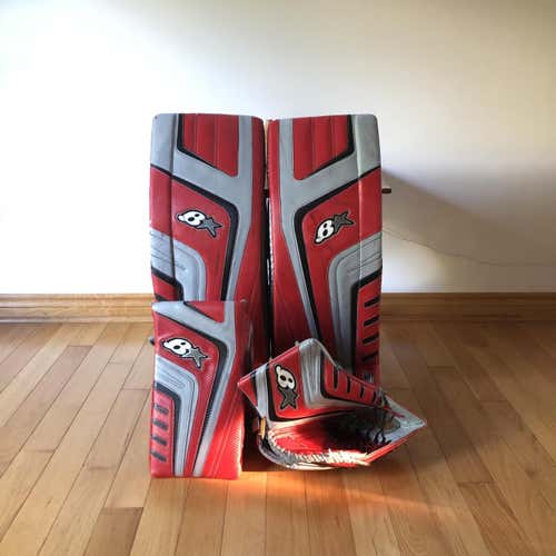 Red Senior 32" Regular Optik Goalie Full Set