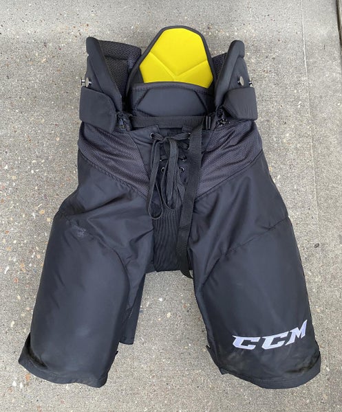 CCM Super Tacks AS1 Pro Stock Hockey Pants Large +1" Black 7670
