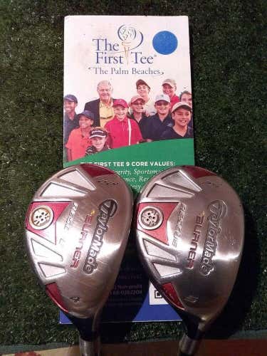 Taylormade Burner Rescue Hybrids set (4 & 5 Hybrids) Regular Graphite shafts
