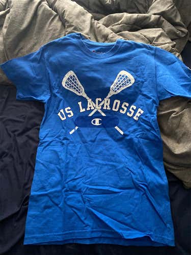 US Lacrosse Champion Blue Unisex Small Shirt