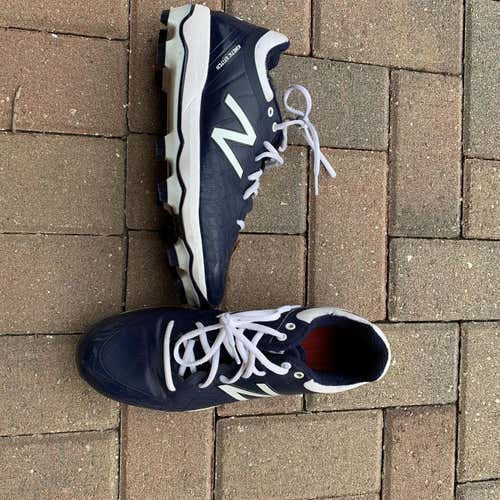 Blue Men's Molded Cleats High Top