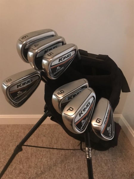 Men's Right Handed King Oversize Regular Flex Graphite Shaft Iron Set