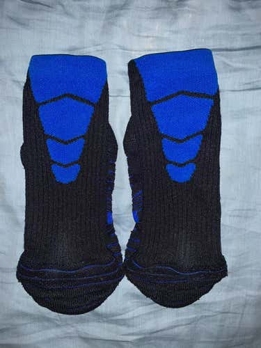 Used Blue Nike Elite Socks - Large