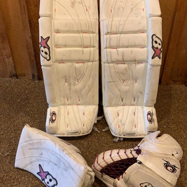 White Senior 32" Regular Zero G Goalie Full Set