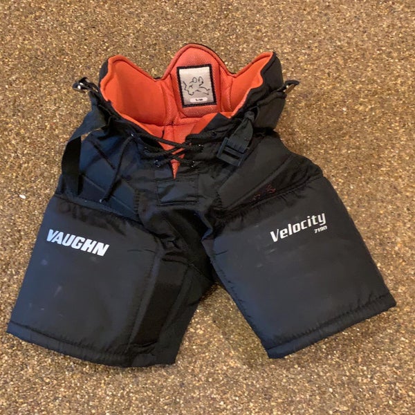 Black Intermediate Small Vaughn Velocity 7190 Hockey Goalie Pants