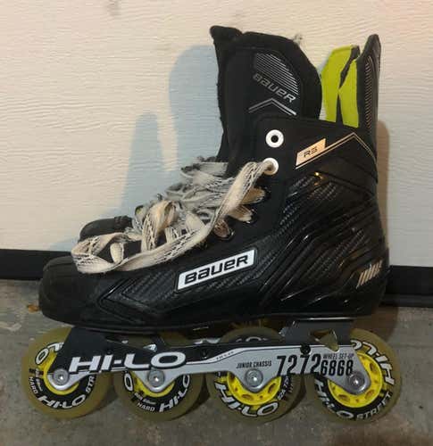 Junior Bauer RS Regular Width Size 5 Inline Skates