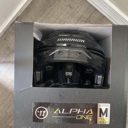 Black New Medium Warrior Alpha One  Helmet