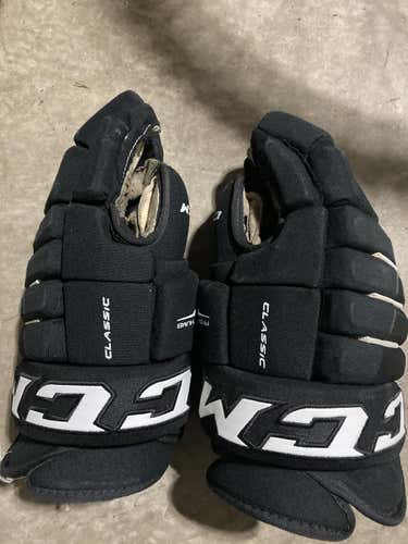 Black Used CCM Classic Gloves 15"