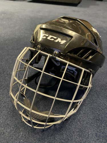 Black Used Large CCM FL60 Helmet with Mask
