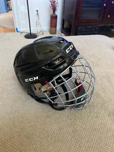 Black Used Medium CCM Resistance 110 Helmet