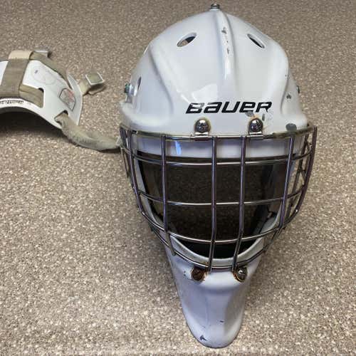 White Senior Bauer 950X  Goalie Mask