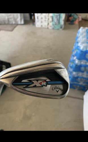 Men's Left Hand XR OS Regular Flex Steel Shaft Iron Set 5-PW and AW