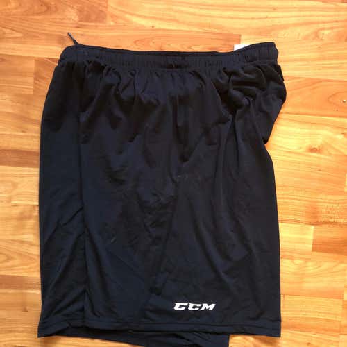 Black Large CCM Workout Shorts