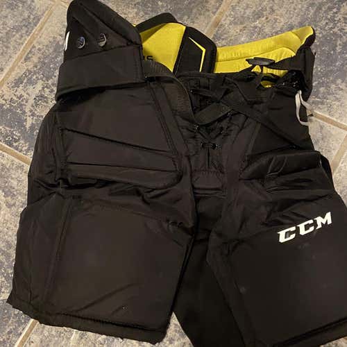 Black Junior Large CCM Premier R1.5 Hockey Goalie Pants