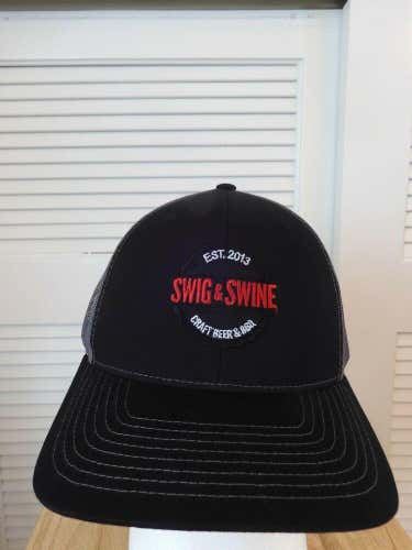 Swig & Swine Craft Beer&BBQ Mesh Trucker Snapback Hat
