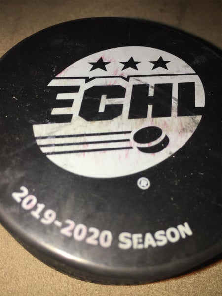 2019 -2020 SEASON ECHL HOCKEY PUCK BLANK BACK