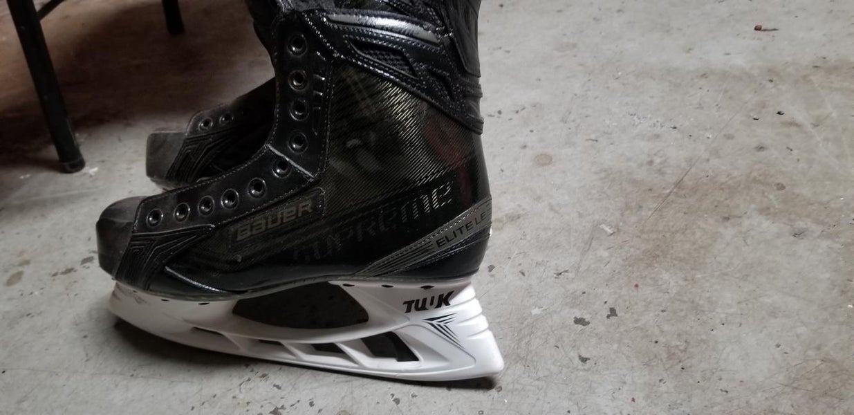 Used Senior Bauer Supreme ELITE LE Hockey Skates Regular Width Size 8