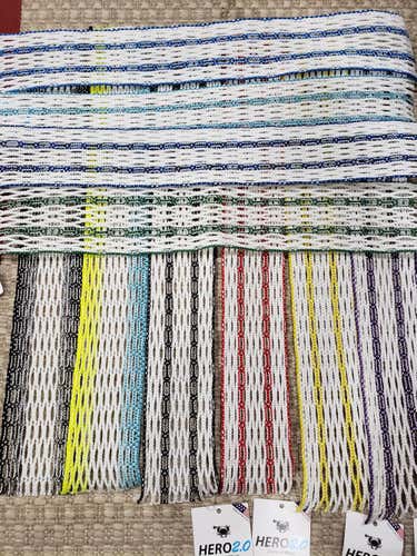 White New ECD Lacrosse Hero 2 TEN pack loose Mesh