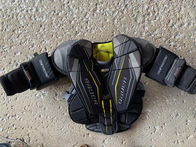 Bauer Supreme S29 Goalie Chest and Arm Protector - Intermediate Small