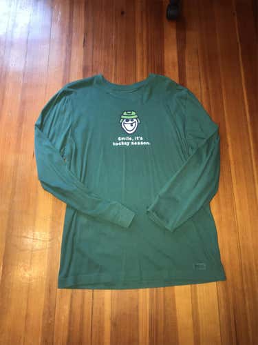 Green Life Is Good Hockey Shirt