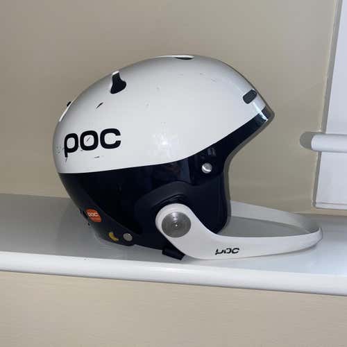 White Used Extra Small / Small POC Artic SL Spin Helmet FIS Legal