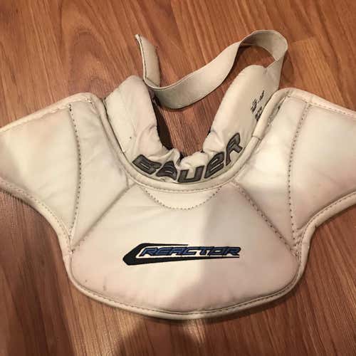 Used Senior Bauer Reactor Throat Clavicle Protector