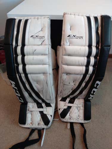 Used Senior 33" CCM Extreme Flex 400 Goalie Leg Pads