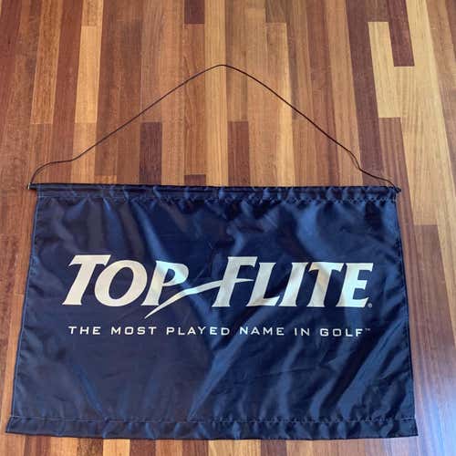 Top Flite Golf Banner With Hanging Rod
