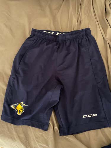 Navy Adult Small CCM Shorts