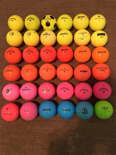 Gold Used Other All variations 36 Pack (3 Dozen) Balls