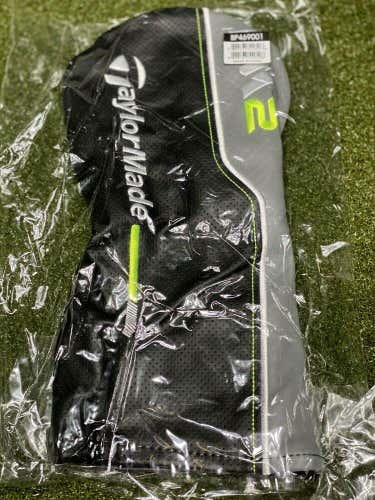 TaylorMade M2 Driver Cover Headcover Black/Grey/Green NEW in Plastic #75668