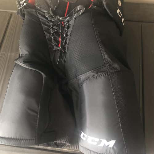 Black Junior Medium CCM JetSpeed FT1  Hockey Pants