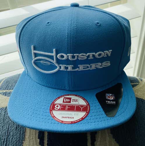 Houston Oilers NFL New Era Vintage Oilers Logo Snapback Hat New