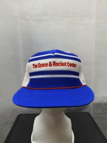 NWT Vintage The Space & Rocket Center Mesh Trucker Snapback Hat Space Camp