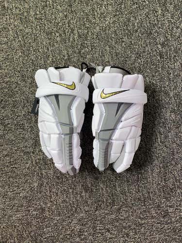 White New Nike Vapor Elite 12" Lacrosse Gloves