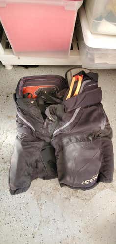 Black Used Junior Large CCM Vector 08 Hockey Pants