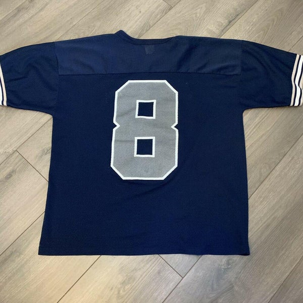 Vintage 90's Dallas Cowboys 8 Troy Aikman Jersey Grey 